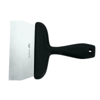 Paderno Stainless Steel Triangular Cleaning Spatula with Polypropylene Handle 15cm