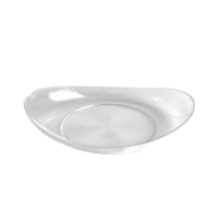 Fingerfood Clear Mini Plastic Oval Serving Dish 1.8x9x7cm (Pack 50)