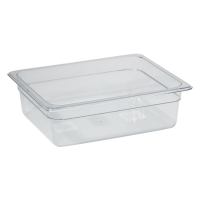 Gastronorm Pan Clear Polycarbonate 1/2 100mm Deep