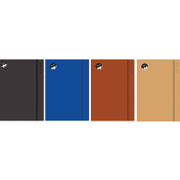 Easynote A4 Soft Touch Notebook 4 Rustic Colours