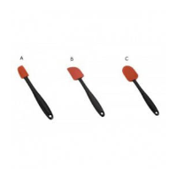 Lacor Silicone Spatula With Rounded Head Red/Black 31 cm