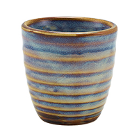 Genware Terra Porcelain Aqua Blue Dip Pot 8.5cl / 3oz