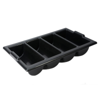 Cutlery Tray 4 Compartment Black