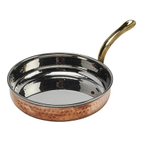 Hammered Copper Fry Pan with Brass Handle 7.5" / 19cm