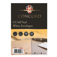 White Envelope C4 Self Seal (Pack 25)