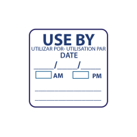 Removable Use by Label - 25 x 25mm (Pack 1000)