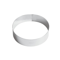 Mousse Ring Stainless Steel 4.5cm High, 16cm wide