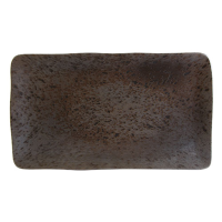 Rustico Black Ironstone Rectangular Plate 27.5 x 15.5cm