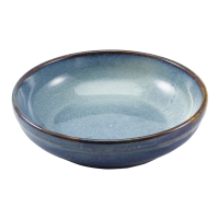 Genware Terra Porcelain Aqua Blue Coupe Bowl 23cm