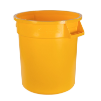 Bronco Yellow Round Ingredient Bin Food Container 38 Litre