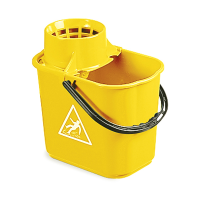 Optima Industrial Heavy Duty 12 Litre Mop Bucket Yellow