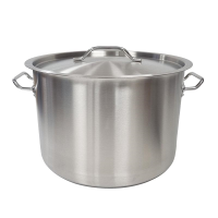 Professional Stainless Steel Casserole & Lid 35cm, 23 Litres