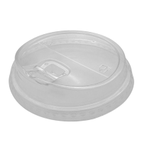Gourmet Clear Plastic Flat Sip-Thru Lid (Pack 50)