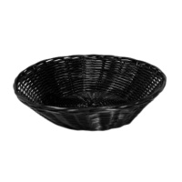 Poly Rattan Basket Round 25cm Black