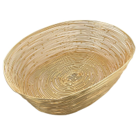 Brass Oval Wire Basket 23cm