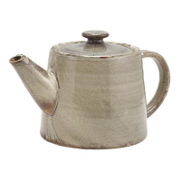 Genware Terra Porcelain Smoke Grey Teapot 50cl/17.6oz