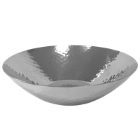 Steel Hammered Round Tapered Bowl 7"