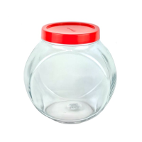 Bella Glass Jar Large with Red Lid 2 Litre