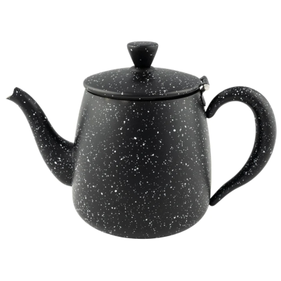 Grunwerg Café Olé Premium Steel Teapot Black Granite 18oz