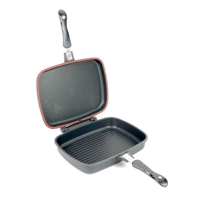 Non Stick Aluminium Double Sided Griddle / Fry Pan 32cm