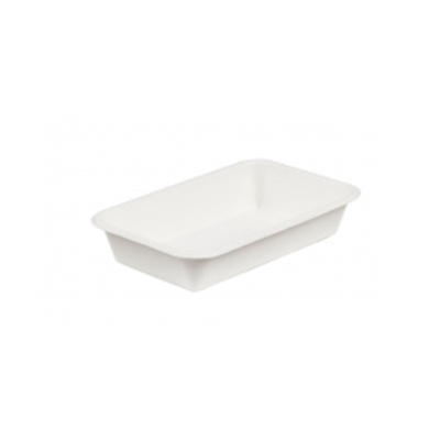 Compostable Bagasse Deep Chip Tray 8.5” x 5”.  (215mm x 140mm x 40mm) (Pack 125)