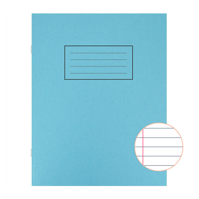 Silvine Exercise Book Lined 80 Pages 229x178mm Blue EX104 (Pack 10)