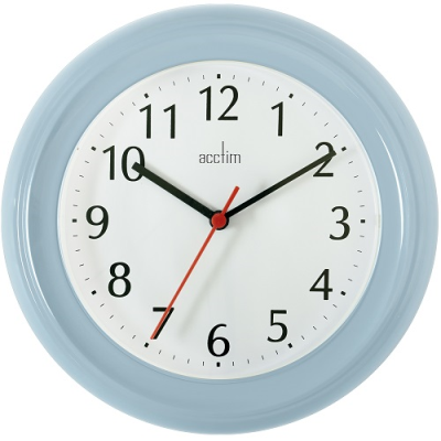 Acctim Wycombe 225mm Analog Wall Clock - Mint Green