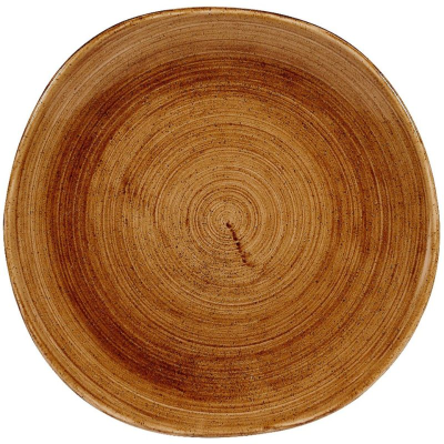 Churchill Stonecast Patina Vintage Copper Round Trace Plate 10.38" (Pack 12)