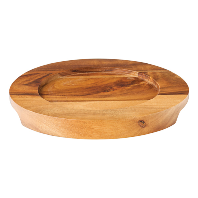 Cast Iron Round Wood Board 6.5" (16.2cm)