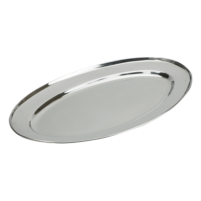 Stainless Steel Oval Meat Flat 35cm