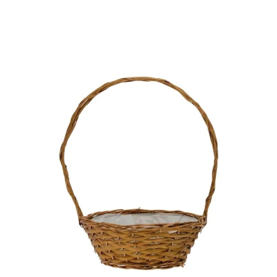 Hollywood Round Basket with Handle 10"