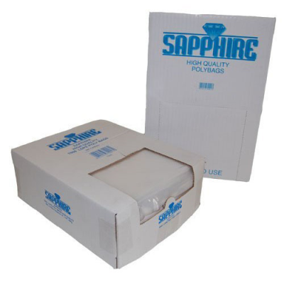 Sapphire Polythene Bags 150 Guage 12" x 18" (Pack 500)