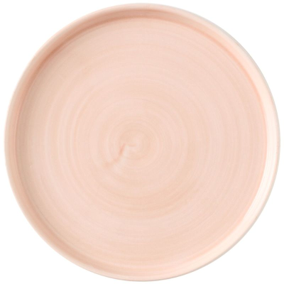 Churchill Stonecast Canvas Coral Walled Plate 8.25" (Pack 6)