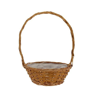Hollywood Round Basket with Handle 9"