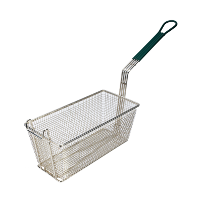 Frying Basket with Green Handle 13.25"x6.5"x6" for Pitco Fryer