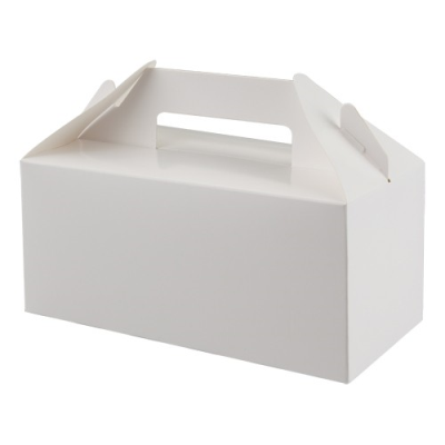 White Carry Pack / Lunch Box 228 x 122 x 97mm (Pack 125)