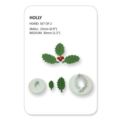 Holly Leaf Cutters S / M (Pack 2)