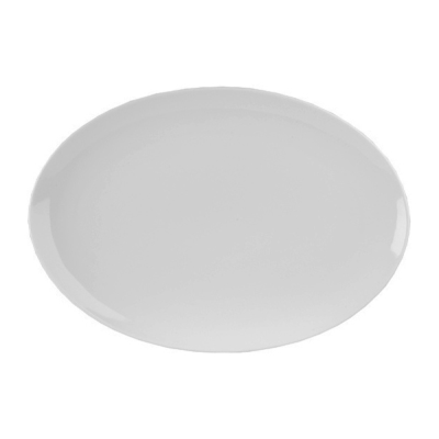 Art De Cuisine Menu Porcelain Coupe Oval Plate 37cm (Pack 6)
