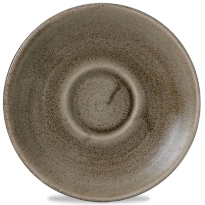 Churchill Stonecast Patina Antique Taupe Cappuccino Saucer 6.25" (Pack 12)