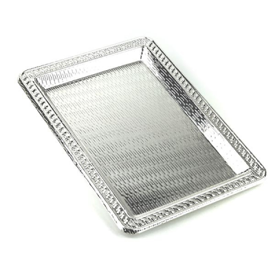 Rectangular Silver Shallow Tray 25.5cm x 18cm x 1.6cm