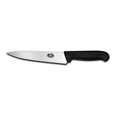 Victorinox Fibrox Handle Boning Knife Stright Wide Blade in Black 15cm