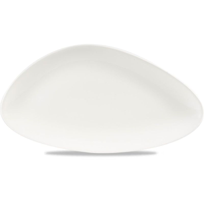 Churchill White Triangle Chefs Plate 13.75"x7.38" (Pack 6)