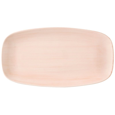 Churchill Stonecast Canvas Coral Chefs Oblong Plate 13.88 x 7.38" (Pack 6)