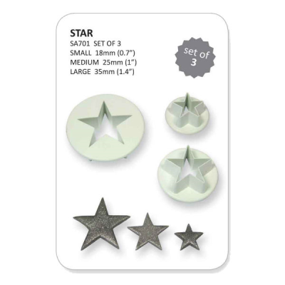 Star Cutters S / M / L (Pack 3)