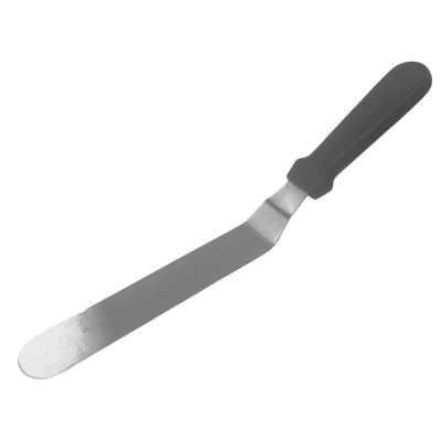 Black Handle Crancked Spatula 8"x1.25" Blade