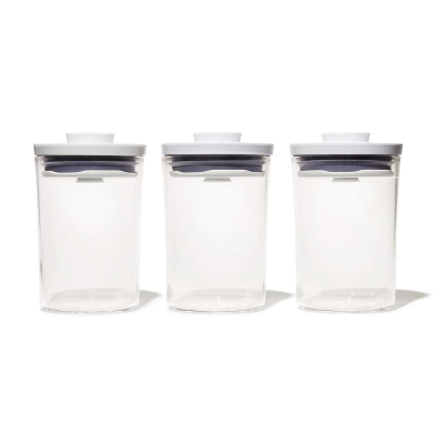 OXO Good Grips Set of 3 Pop Round Mini Canister Set