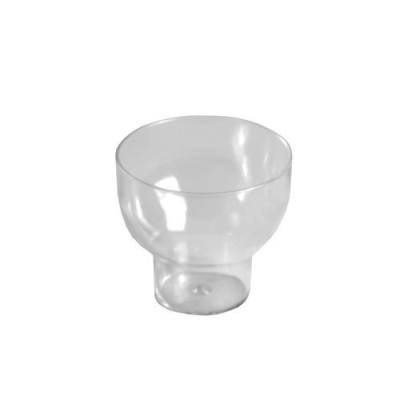Fingerfood Clear Plastic Disposable Dessert Cup Round 50ml 5.5cm (Pack 24)