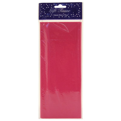 Tissue Paper Sheets Hot Pink  (Pack 5)