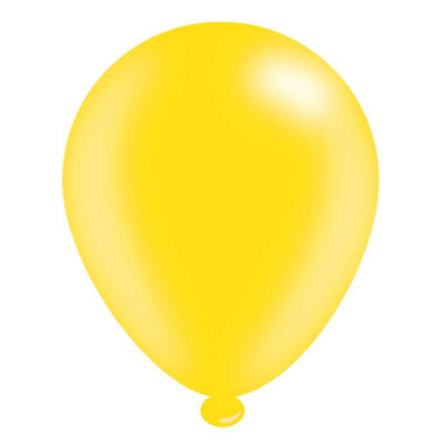Latex Balloons Yellow (Pack 8)