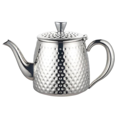 Grunwerg Café Olé Sandringham Steel Hammered Teapot 18oz
